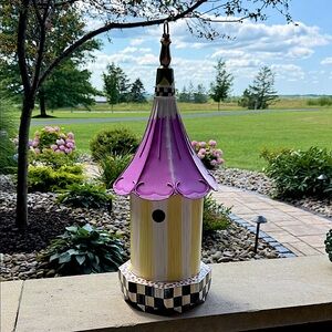 MacKenzie-Childs Morning Glory Birdhouse-New in box